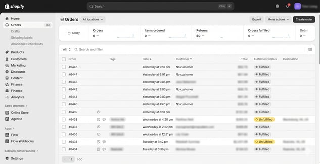 Shopify-Dashboard